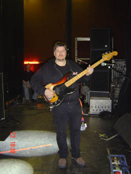 Dave rocking out on the bass