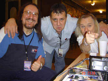 Mick and Bernie with Hungarian promoter