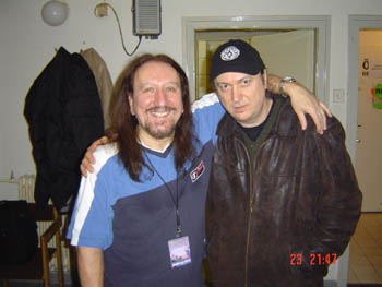 Mick with Andreas - promoter 12th July Hungary