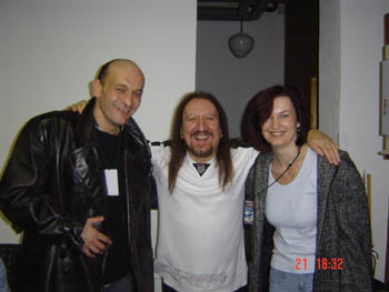 Mick with the competition winners
