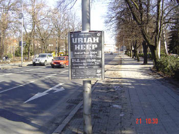 Poster on a Post