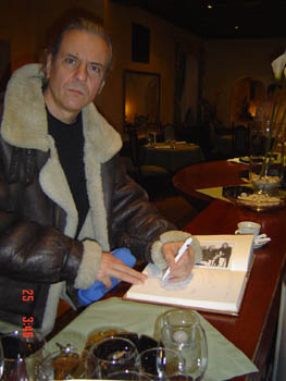 Signing the guest book at 4.16am on the way home