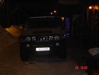 The Hummer - a great ride inside was had by Bernie and myself