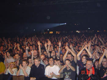 The crowd  in Hungary
