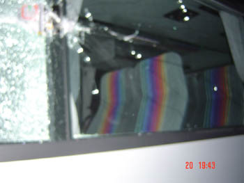 The driver came for a look-yup that's broken