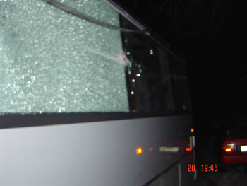 The driver re desiging the window that nearly landed on Trevor