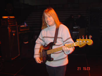 Trevor at the soundcheck