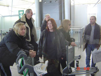 Waiting for the bags in London