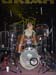 Lee on drumkit at soundcheck
