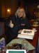 Signing the guest book at 4.15am