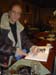 Signing the guest book at 4.16am on the way home