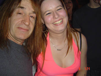 Kim & a sleepy Trevor