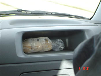 Lee's stash of boiled eggs for the journey
