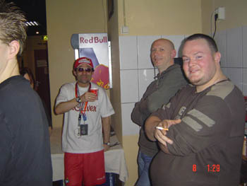 Peter Weber mit Vodka next to Gabrielle