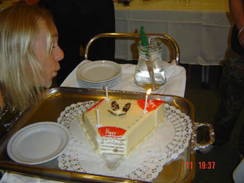 Has Lee nicked a bit of cake even before the candles have even been blown out 013