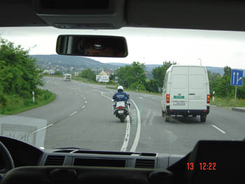 Our Hungarian  police escort 084