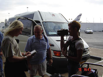 Bernie on camera