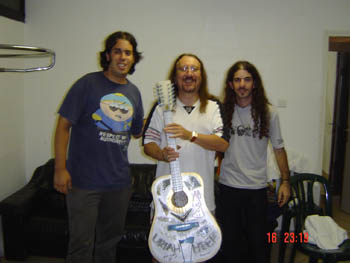 Fans present Mick with custom guitar