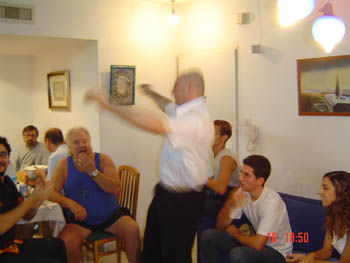Moshe tripping the light fantastic