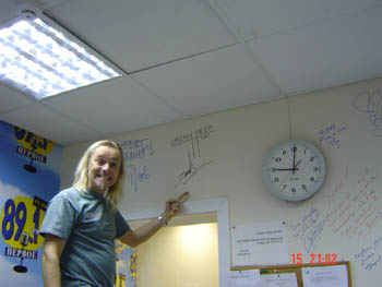 The wall signing