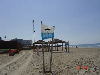 watch out for passing police cars on the beach