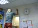 Bernie signing Radio Station wall