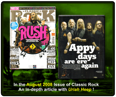 Uriah Heep in Classic Rock Mag August 2008 